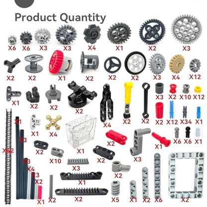 Technic Parts Building Block Pieces Sets, 260 Pieces