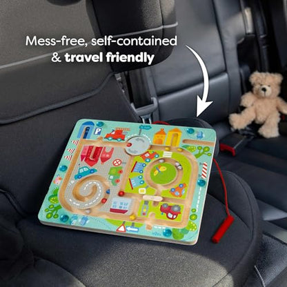 HABA Town Maze Magnetic Busy Board & Travel Toy for Toddlers Ages 2 & Up