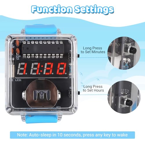 PEMENOL DIY Digital Watch Soldering Kit for Beginners