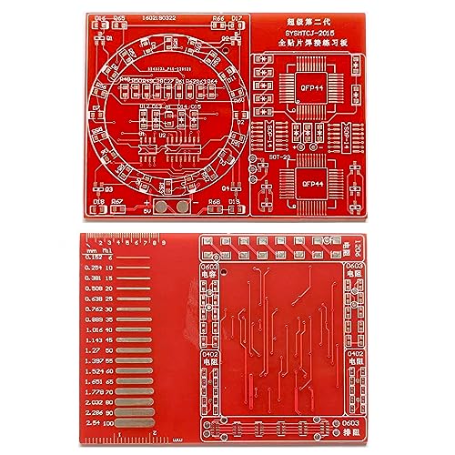 ISolderStore Soldering Practice Kit SMD SMT Kit DIY Electronic DIY Kits Soldering Project oldering Training Board - size: SMD B-1PCS