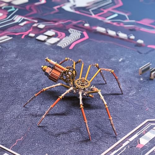 Mechanical Insect Bug Spider Sculpture, Metal Model Kits, Adult Hobby Kits for Men,Arts & Crafts,DIY Projects Metal Building Mens Birthday Gift, Fun (Mechanical Spider C) - style: Mechanical Spider C