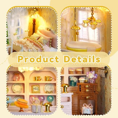 Flever Dollhouse Miniature DIY House Kit Creative Room with Furniture for Romantic Valentine's Gift (Paris Gift Store) - color: Paris Gift Store