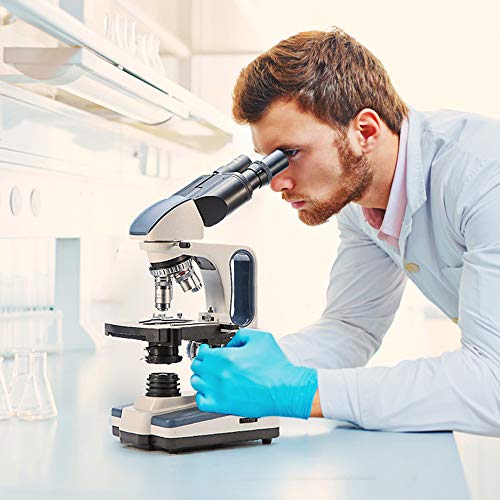 SWIFT SW350B 40X-2500X Magnification, Siedentopf Binocular Head, Research-Grade Compound Lab Microscope with Wide-Field 10X and 25X Eyepieces, Mechanical Stage, Abbe Condenser - style: SW350B