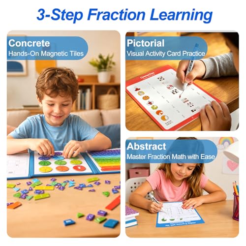 Magnetic Fraction Educational Puzzle & Homeschooling Math Manipulatives