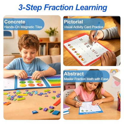 Magnetic Fraction Educational Puzzle & Homeschooling Math Manipulatives