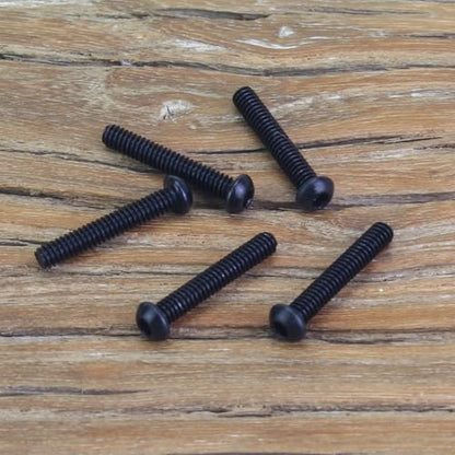 105 Pieces M2 x 12mm Button Head Socket Cap Screws, Thread Pitch 0.4mm, Sutemribor M2 Black Screws, 10.9 Grade Alloy Steel, Black Oxide Finish, Fully Threaded - size: M2 x 12mm, style: Button Head