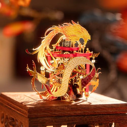 MU 3D Metal Puzzles for Adult Building Miyue Empress Dowager Kitten Kitty, Cat Themed Metal Models Kits Miniature Build, Assembling DIY Sets Hobby Birthday New Year Gifts Home Desk Office Decor - style: Miyue