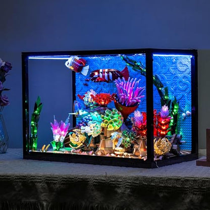 LocoLee Light kit Compatible with Lego 10366 Tropical Aquarium - No Model Only Light, LED Lighting Accessories Compatible with Lego Icons Aquarium 10366 Fish Tank (RC Version)