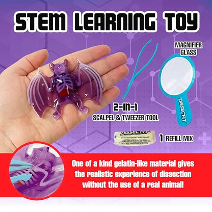 Top Secret Toys Dissect-It Mini Labs Bat Lab Dissection Kit for Kids, Realistic Synthetic Kids Science Kit - On, Biology and Animal Anatomy, STEM Toy, Ages 6+ - style: Mini Bat