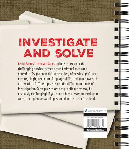 Brain Games - Unsolved Cases: More Than 160 Puzzles about Crime and Detection