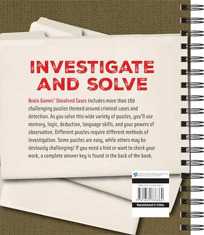 Brain Games - Unsolved Cases: More Than 160 Puzzles about Crime and Detection