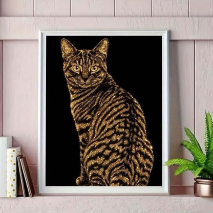 5D Cat Diamond Painting Kit For Adults Beginner,DIY Diamond Art Kits - color: YP111