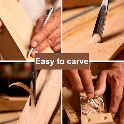 24-Piece Solid Wood Carving Blocks & Whittling Kit for Adults & Beginners - 3 Sizes Natural Wood Craft Supplies for DIY, Christmas Decor, Home Arts, Woodworking Class - size: 3 Sizes-24Pcs