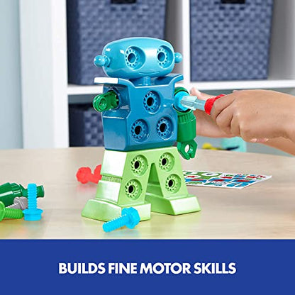 Educational Insights Design & Drill Robot - Construction Toys & Tools for Kids, Robot Toy Building Sets, Kids' Tool Set with Working Screwdriver, Take Apart STEM Set, Gifts for Boys & Girls Ages 3+ - color: Multi