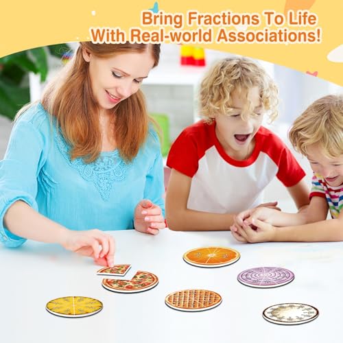 Magnetic Fraction Tiles & Circles, Bars,Math Manipulatives