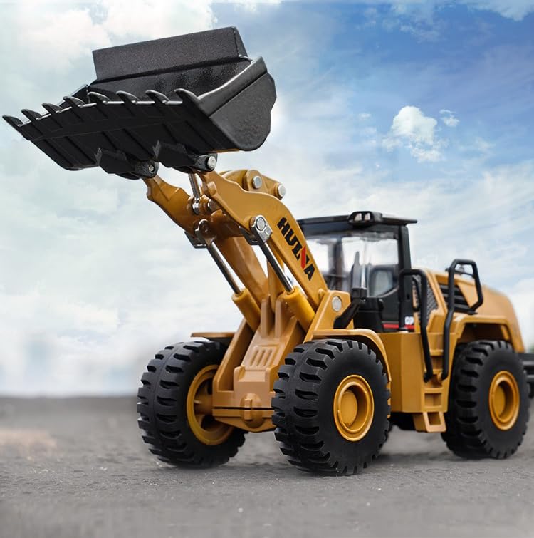 Gemini&Genius Mechanical Loader Toy Construction Vehicle Wheeled Loader Toy