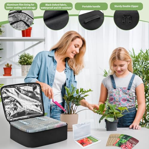 Boczif 26 Slot Seed storage Organizer Box Hold 80 to 100 seed packets - size: 26 slots