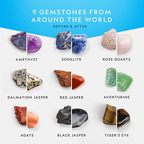 National Geographic Rock Tumbler Refill Kit with 3 Lbs. Rough Gems - style: Gemstone Mix