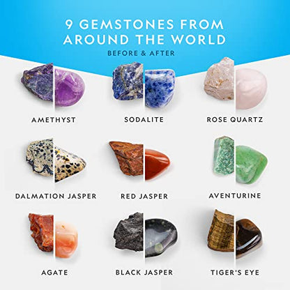 National Geographic Rock Tumbler Refill Kit with 3 Lbs. Rough Gems - style: Gemstone Mix