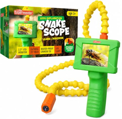 Borescope Snake Scope Camera for Kids, Light, Rechargeable STEM Toy 4-11