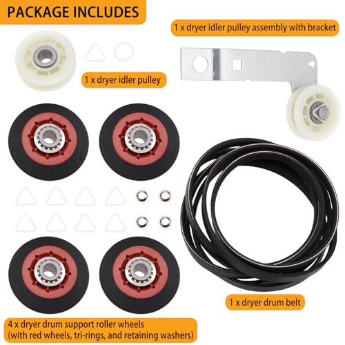 WED9150WW1 WED9150WW0 Dryer Repair Kit and Idler Pulley for Whirlpool