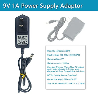 Electronic Component Power Supply Module Assorted Kit for Arduino, Raspberry Pi, UNO, Minidodoca Arduino breadboard Power Supply Kit Include 830P Breadboard,Power Module,Jumper 9V 1A Adaptor - size: 1pcs830p+Power Supply Module