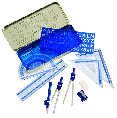 Alvin, MS10, Mathematical Instrument Kit - 10-Piece Set