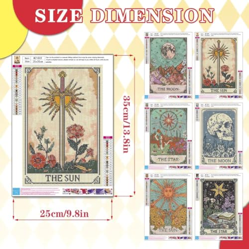 WUDWL 6 Pack Diamond Art Kits for Adults Diamond Painting Kits for Aduls - color: DP01394