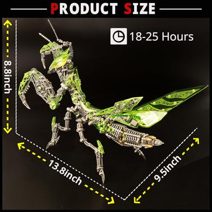 3D Metal Puzzles for Adults, Metal Model Kits Difficult Metal Building Kit - color: Green