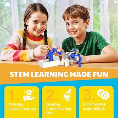 4M Green Science Hybrid Solar Water Pump Kit for Kids Ages 5-12 – STEM Experiment with Solar or Battery Power, DIY Renewable Energy Toy, Educational Science Gift - style: Green Science Hybrid Solar Power Water Pump Science Kit