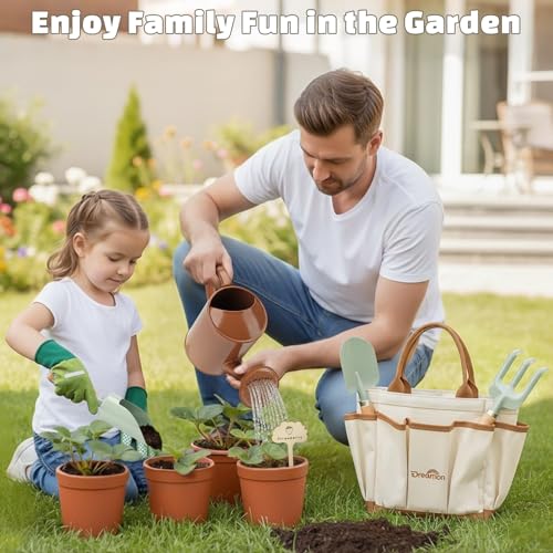 Kids Gardening Set, Quality Gardening Tool Kit Outdoor Toys for Toddlers - color: Neutral Color