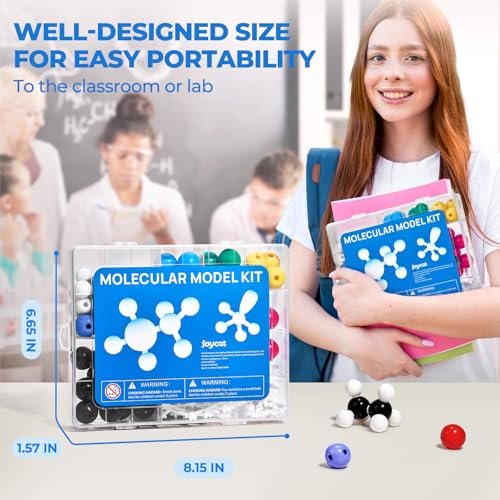 JoyCat 246-Piece Molecular Model Kit for Organic and Inorganic Chemistry - style: 246 Pieces