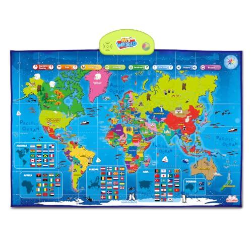 BEST LEARNING i-Poster My World - Interactive Talking World Map for Kids - style: World Map
