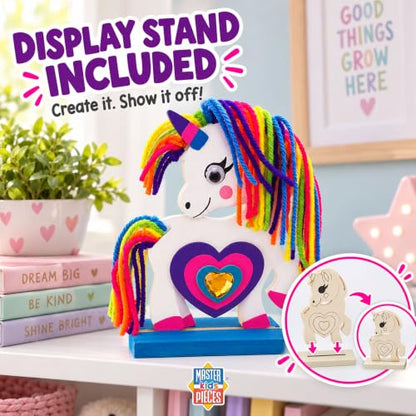 Works of Ahhh... Craft Set - Unicorn Wood Yarn Wrapping Family Craft Kit - style: Yarn Wrap Unicorn