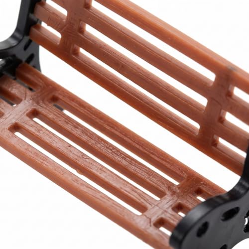 1:24 Scale Miniature Bench Set of 3 with Street Lamp, Realistic Brown Park Seats for Micro Landscape Decor, Train Platform Scene, Collectible Miniature Furniture & Model Accessories