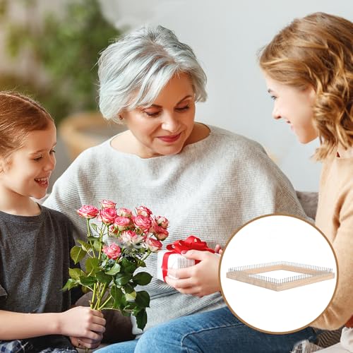 FOSA Wooden Knitting, Hand Craft, Knitting Board Tool, for DIY Weaving Beginners Adults and Children (20 * 20cm) - size: 20*20cm