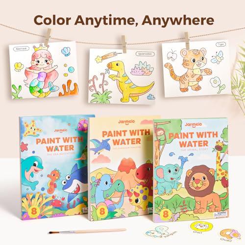 Jar Melo Paint with Water Books for Toddlers, Animals - style: Animals