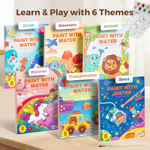 Jar Melo Paint with Water Books for Toddlers, Unicorns - style: Unicorns