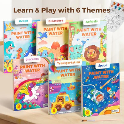 Jar Melo Paint with Water Books for Toddlers, Unicorns - style: Unicorns