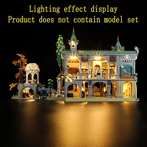 GEAMENT LED Light Kit Compatible with Lego The Lord of The Rings: Rivendell - for Lord of The Rings 10316 Model Set (Model Set Not Included)
