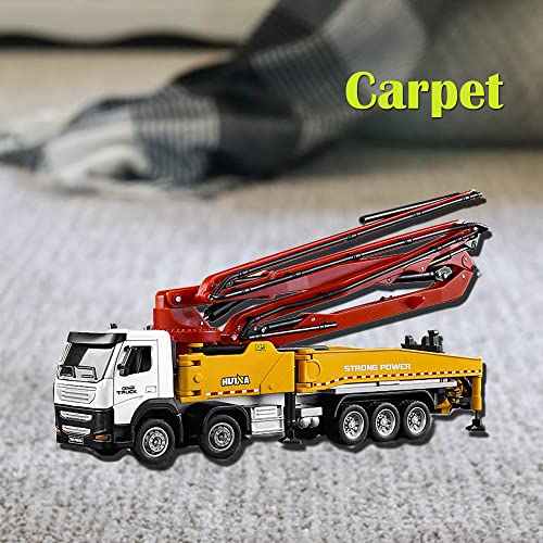 Concrete Pump Truck Construction Vehicles Toys,1:50 Scale Diecast Site Concrete Pump Truck, Toy Trucks for Kids - color: 1709