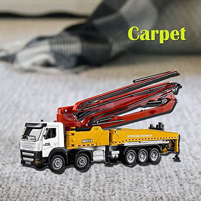 Concrete Pump Truck Construction Vehicles Toys,1:50 Scale Diecast Site Concrete Pump Truck, Toy Trucks for Kids - color: 1709