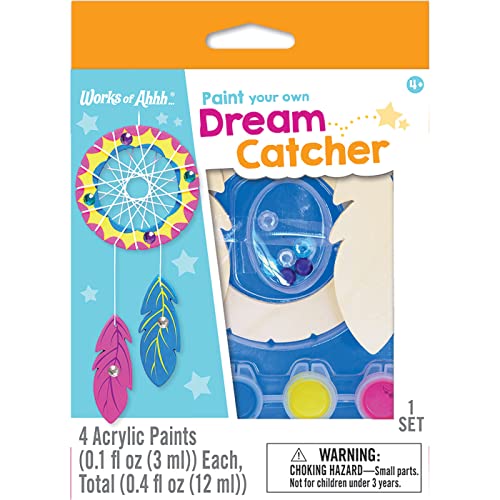 Works of Ahhh Mini Craft Set - Dream Catcher Build & Paint Family Craft Set - style: Dreamcatcher