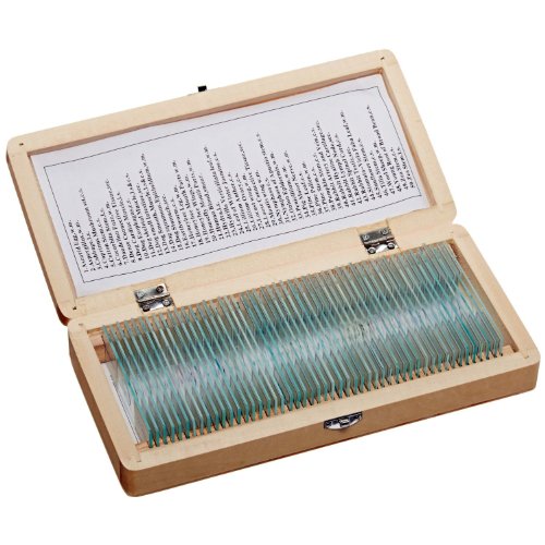 AmScope PS50A Prepared Microscope Slide Set, Biology & Pathology - style: Set