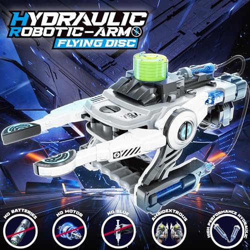 Robotic Mechanical Hand STEM Toy, DIY Engineering Kit for Kids 8+ (White) - color: White