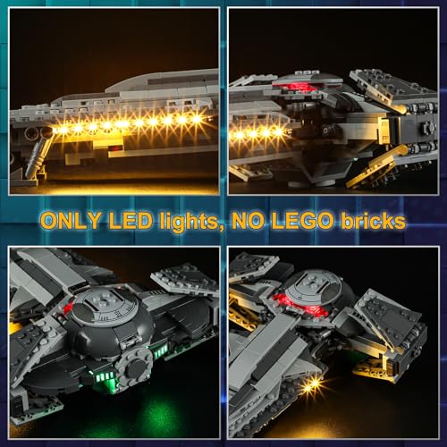 Vaodest Led Light for Lego 75383 Darth Maul's Sith Infiltrator Building Blocks Model,Design and Configuration Compatible with Model 75383(Led Light Only, Not Building Block Kit) - style: 75383 Darth Maul's Sith Infiltrator Set