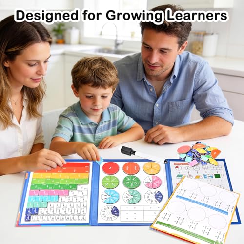 Magnetic Fraction Demonstration Book with Magnetic Fraction Tiles & Circles