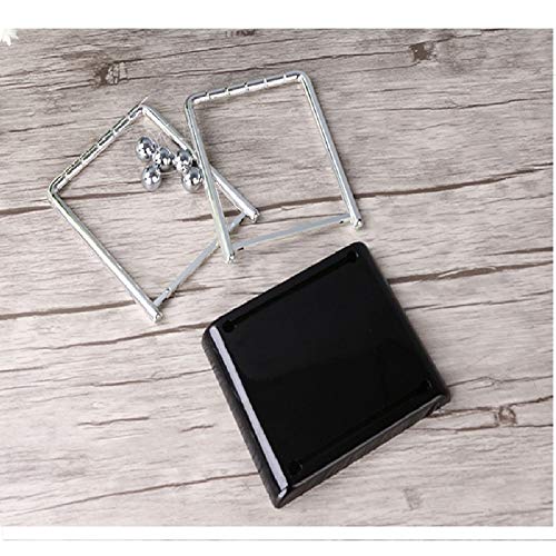 2pcs 13x11x13cm Development Educational Desk Gift Newtons Cradle Steel Balance Ball Physics Science Pendulum (2pcs 13.5x11.5x13.5cm)