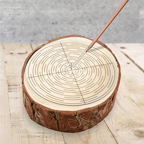 POWERTEC 10" Round Center Finder Tool Compass Acrylic for Irregular Shapes, Drawing Circles on Wood, Poster Board, Plastic, Measuring Tools for Wood Lathe, Woodworking, Carpenter (71421) - style: center finder