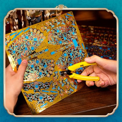 Piececool 3D Metal Puzzles for Adults Kingfisher Phoenix Coronet Model Kit